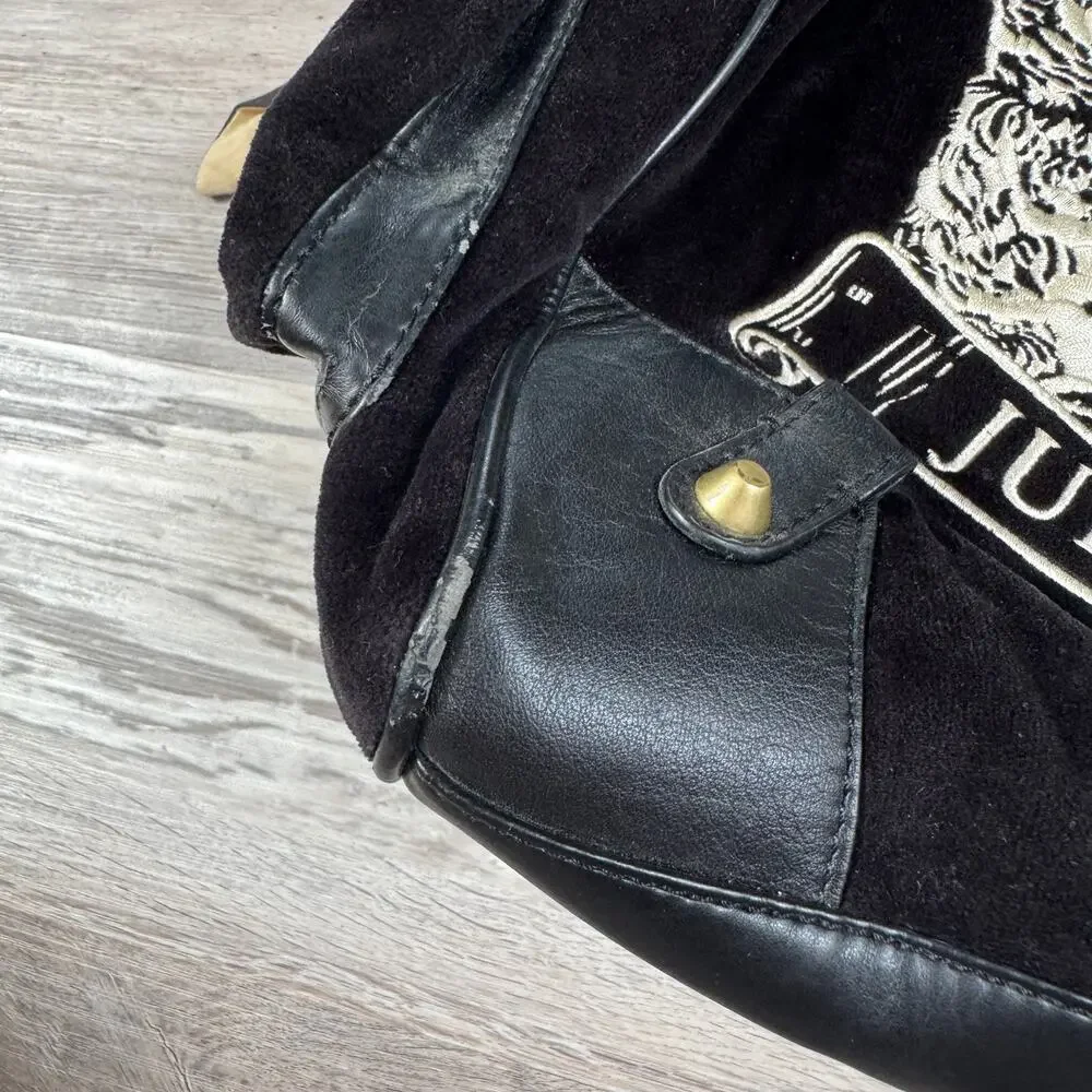 Vintage 2002 Juicy Couture Y2K RARE Velour Daydreamer Tote Bag Scottie Charm - Picture 10 of 16
